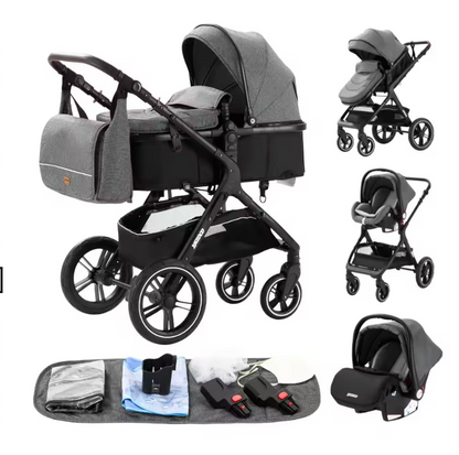 Poussette 3-en-1 BaBy&Co – Confort & Liberté dès la Naissance