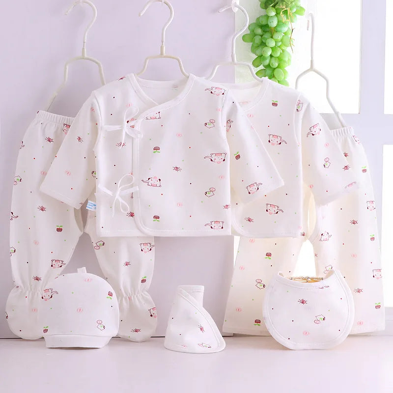 Coffret 18 Pièces Vêtements Bébé Fille – 100% Coton, Nouveau-Né