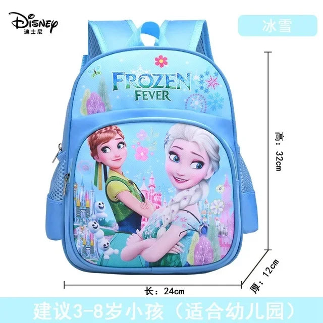 Disney cartoon backpack Elsa and Anna girls cute primary bag for school burden reduction kindergarten guardian backpack