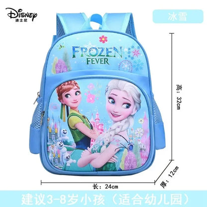 Disney cartoon backpack Elsa and Anna girls cute primary bag for school burden reduction kindergarten guardian backpack