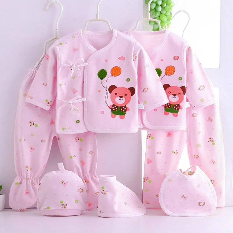 Coffret 18 Pièces Vêtements Bébé Fille – 100% Coton, Nouveau-Né