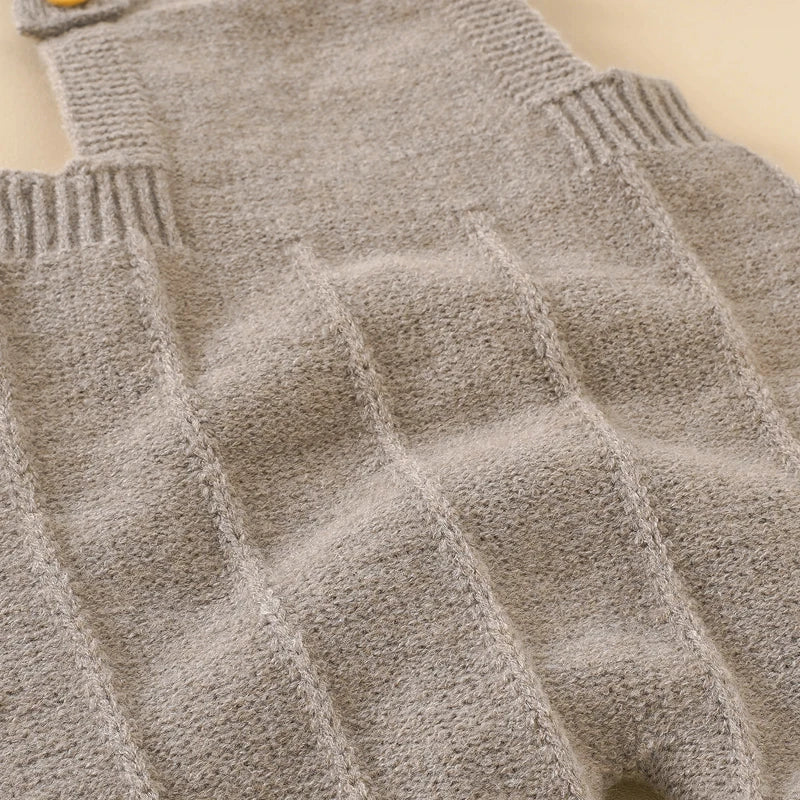 Ensemble & Bonnet Bébé — Combinaison Tricotée Unisexe Naissance