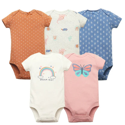 Lot 5 Bodies Bébé  Filles & Garçons en coton