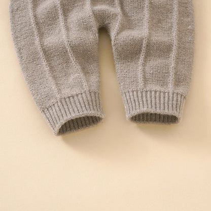Ensemble & Bonnet Bébé — Combinaison Tricotée Unisexe Naissance