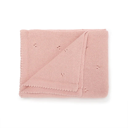 Couverture Bébé Douce en Coton Tricoté – Plaid Multifonction 90x70cm