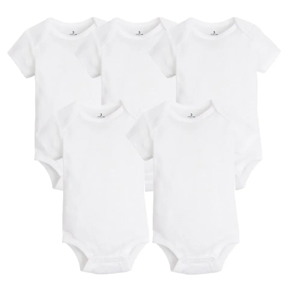 Lot 5 Bodies Bébé  Filles & Garçons en coton