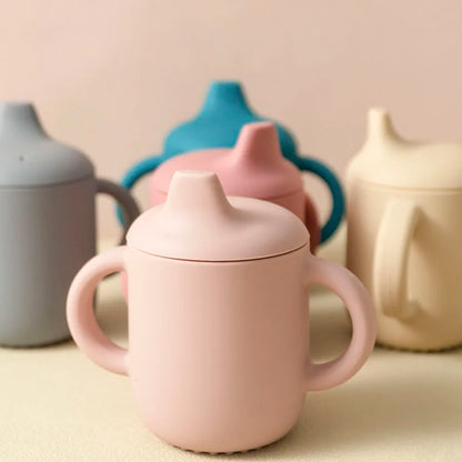 Tasse d'Apprentissage Bébé en Silicone 180 ml