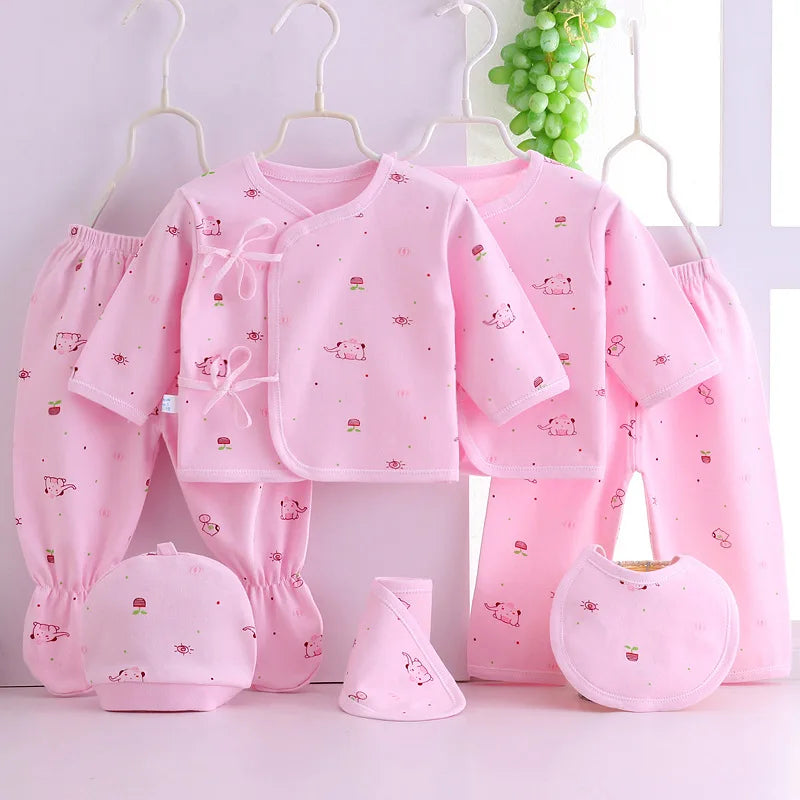Coffret 18 Pièces Vêtements Bébé Fille – 100% Coton, Nouveau-Né