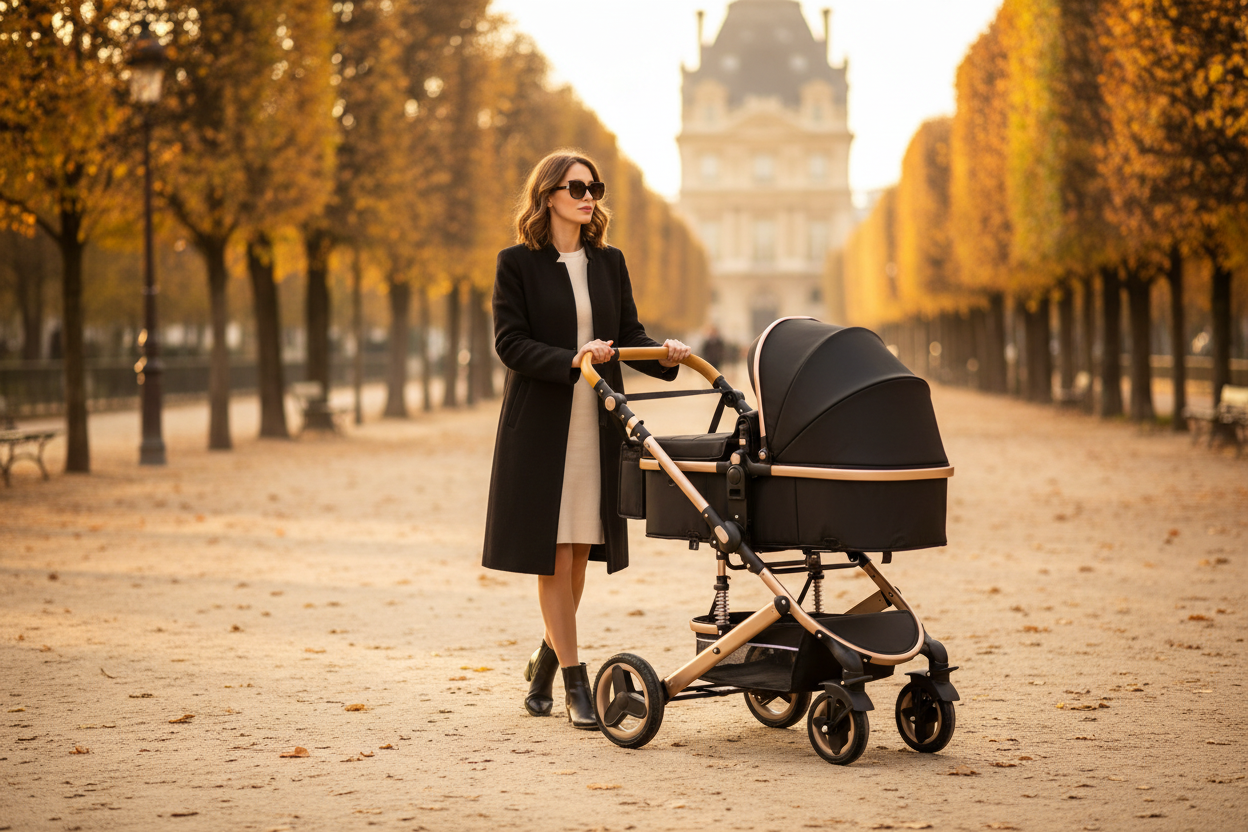 Poussette BaBy&Co 3 en 1 multi-fonctionelle avec son siège auto.